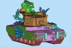 3d Printed 1/35/72 Russian F-series "Monster" Type 5 Heavy Tank Kit