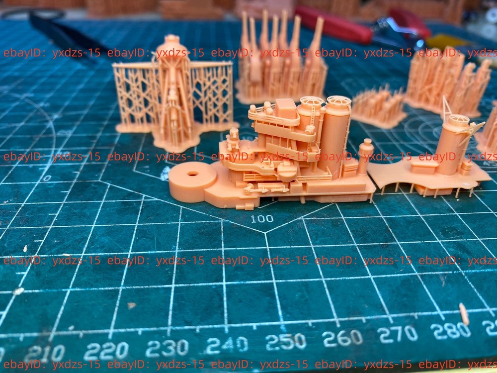 3d Printed 1/700 Courbet Class Battleship Paris(full Hull/waterline)