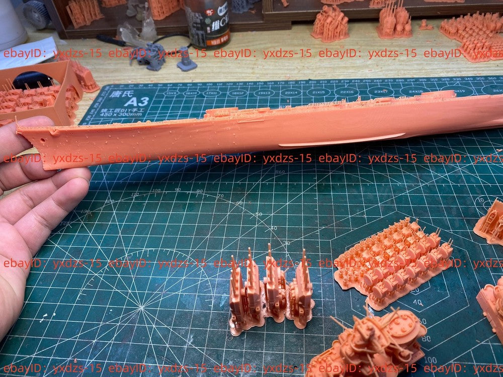 3d Printed 1/700 Germany Mecklenburg Battleship(full Hull/waterline)