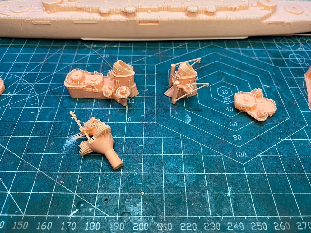 3d Printed 1/700 Italian Piedmont Cruiser(full Hull/waterline)