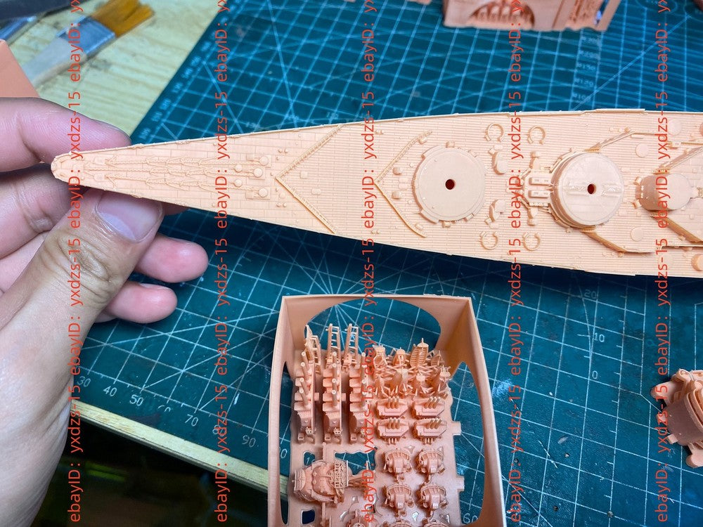 3d Printed Kits 1/700 French Burgundy Battleship(full Hull/waterline)