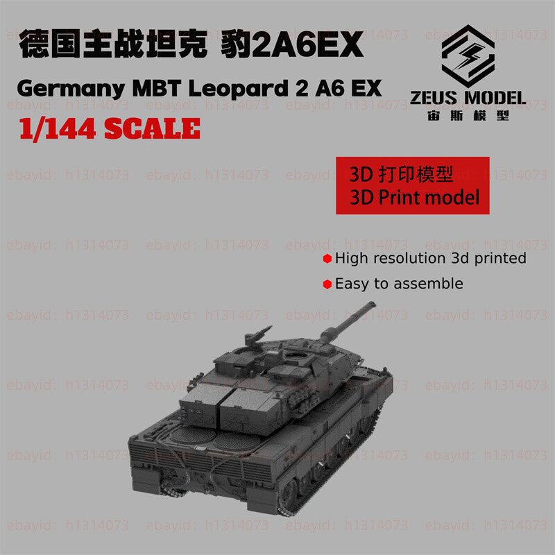 3d Printed Kit 1/144 German Leopard 2a6ex Main Battle Tank