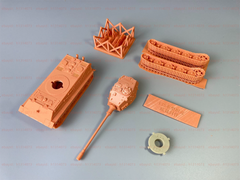 3d Printed 1/72 German E-75 Heavy Tank Unpainted Kit