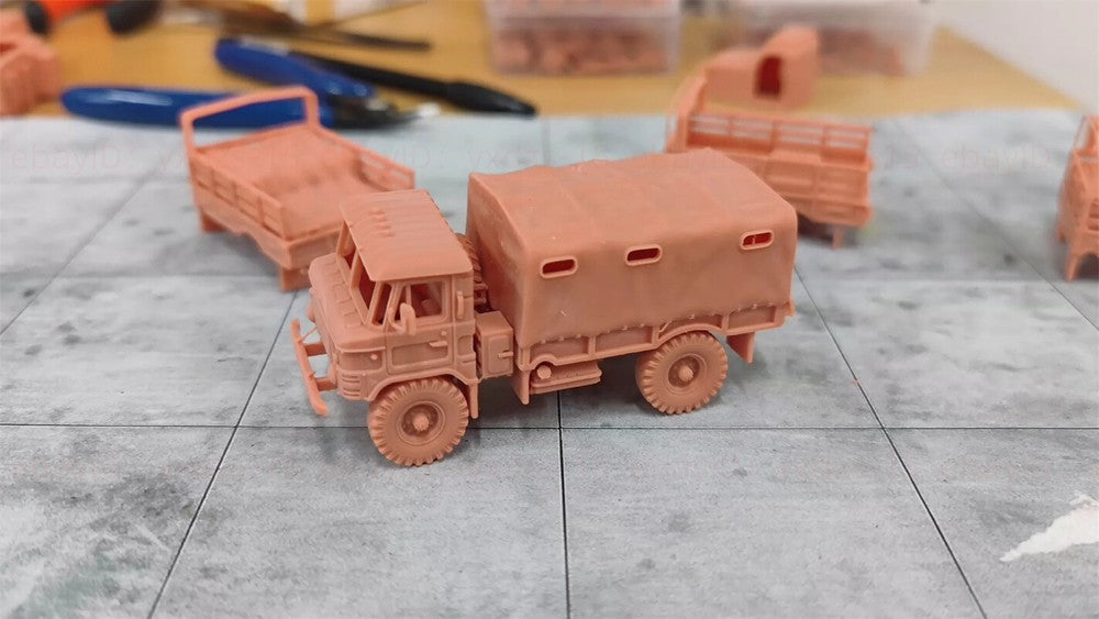3d Printed 1/72/87 GAZ-66 Off-Road Transport Vehicle ﻿ ﻿Unpainted Kit