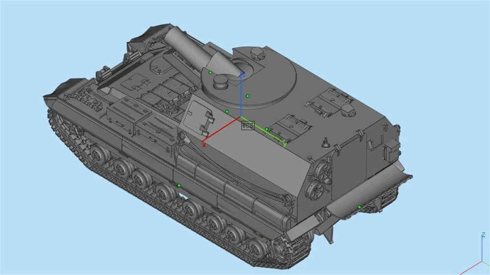 3d Printed 1/72 British Conqueror Gun Carriage Self-Propelled Gun Kit