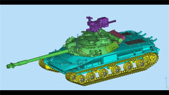 3d Printed 1/35/72 Russian F-series "Graphite" Object 907 Medium Tank Kit