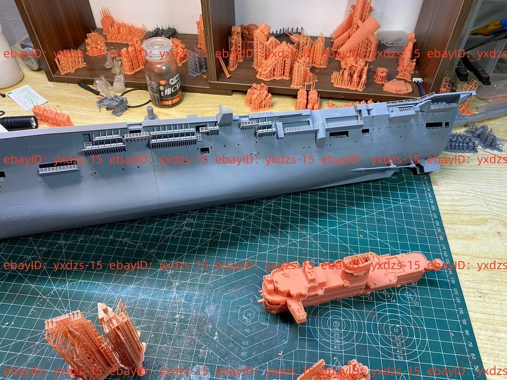 3d Printed 1/350 Hms Ark Royal R09 Aircraft Carrier(full Hull/waterline)