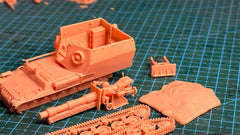3d Printed 1/72 WWII Lorraine Self-Propelled Howitzer Unpainted Kit