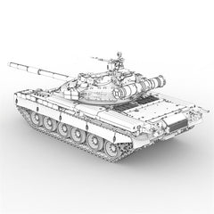 3d Printed 1/72 Russian T-80bv Old Snorkel Mbt Unpainted Kit