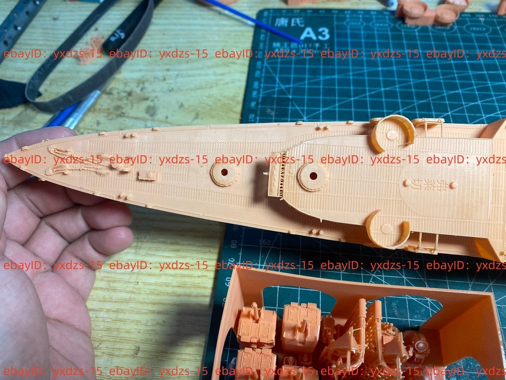 1/200 Uss Fletcher Class Destroyer(full Hull/waterline) 3d Printed Kits