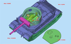 3d Printed 1/72 German Semi-Interior Skoda Tiger (P) Mounted with 105mm Gun Kit