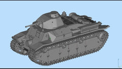 3d Printed 1/72 French Char D1/D2 Medium Tank Kit