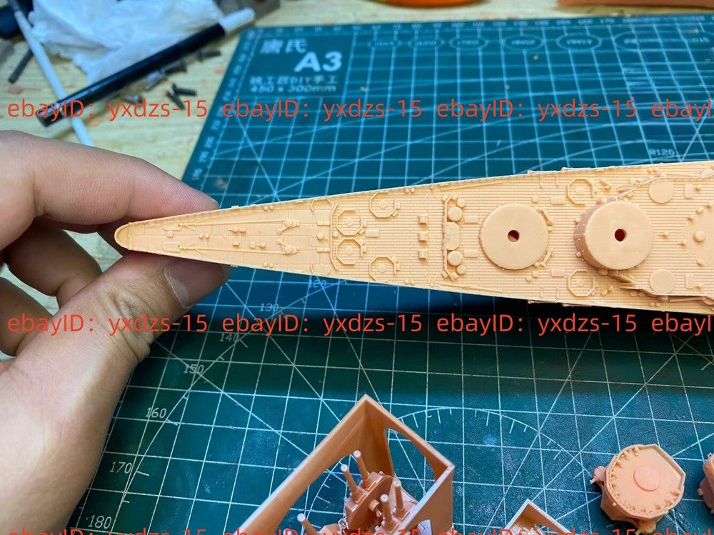 3d Printed 1/700 Ijn Dashan Battleship(full Hull/waterline)