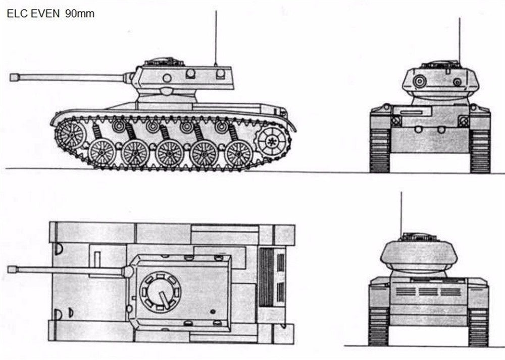3d Printed 1/72 French ELC EVEN 90 Light Tank Kit
