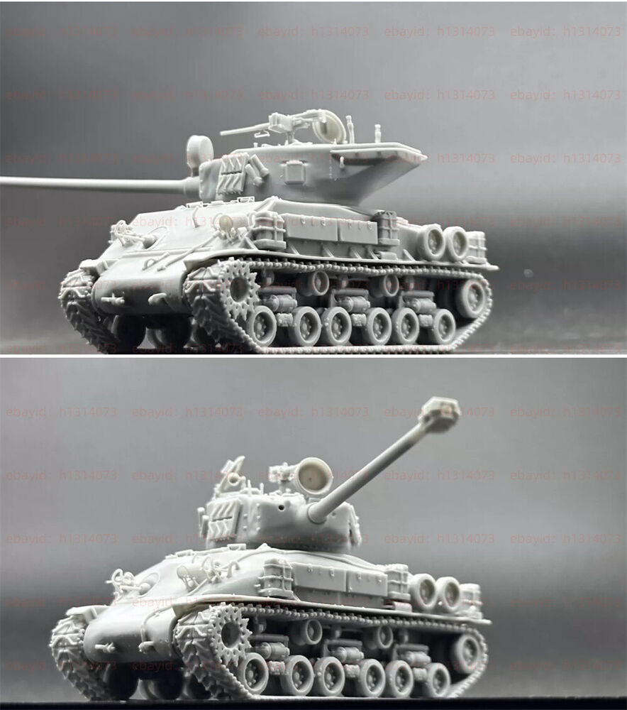 3d Printed 1/72 Sherman M-50/m-51 Super Sherman Tank Unpainted Kit