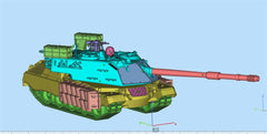 3d Printed 1/35/72 Italian F-series CC3 Minotaur Tank Kit