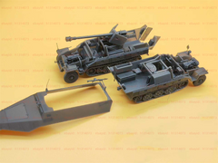 3d Printed 1/72 German Sd.Kfz251/22 Ausf.D w/7.5cm Pak40 1PC/set Unpainted Kit