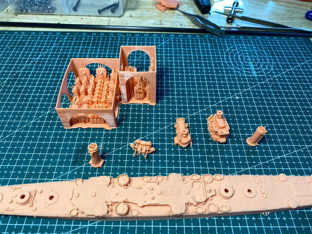 3d Printed 1/700 USS Helena (CL-50) Light Cruiser(full Hull/waterline)