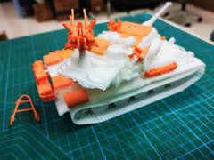 3d Printed 1/35/72 French F-series "Gascogne" AMX M4 (1954) Heavy Tank Kit
