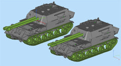 3d Printed 1/35/72 Soviet ISU-2-122 Self-propelled Anti-tank Gun Kit