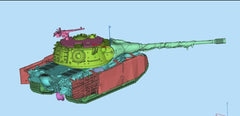 3d Printed 1/35/72 German D-series E-75TS Heavy Tank Unpainted Kit