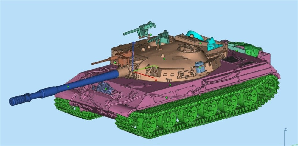 3d Printed 1/35/72 Russian F-series "Fierce Hound" 430U Medium Tank Kit