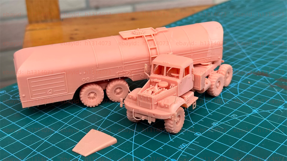 3d Printed 1/72/144 KRAZ Oil Tank Truck Unpainted Kit