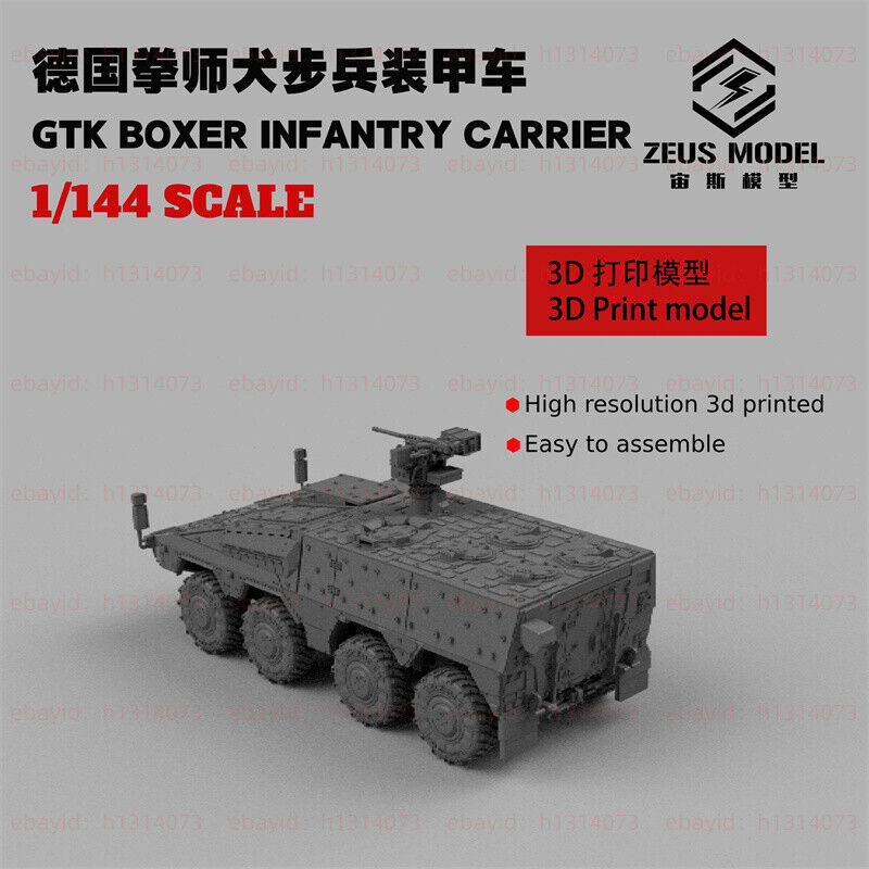 3d Printed Kit 1/144 German Boxer Infantry Armored Vehicle
