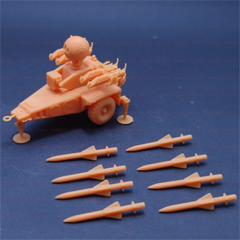 3d Printed 1/72 British Rapier Surface-to-Air Missile System Unpainted Kit