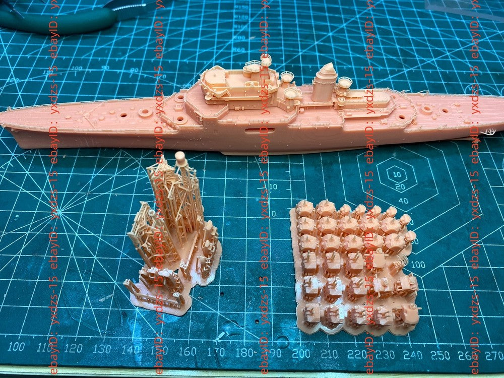 3d Printed 1/700 France Colbert Cruiser(full Hull/waterline)