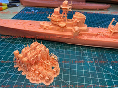3d Printed 1/350 Paolo Emilio Destroyer(full Hull/waterline)