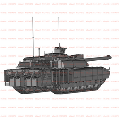 3d Printed 1/72/144 French Leclerc AZUR Tank Unpainted Kit