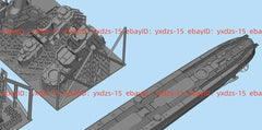 3d Printed 1/700 Wwii French Mogador Class Destroyer(full Hull/waterline)