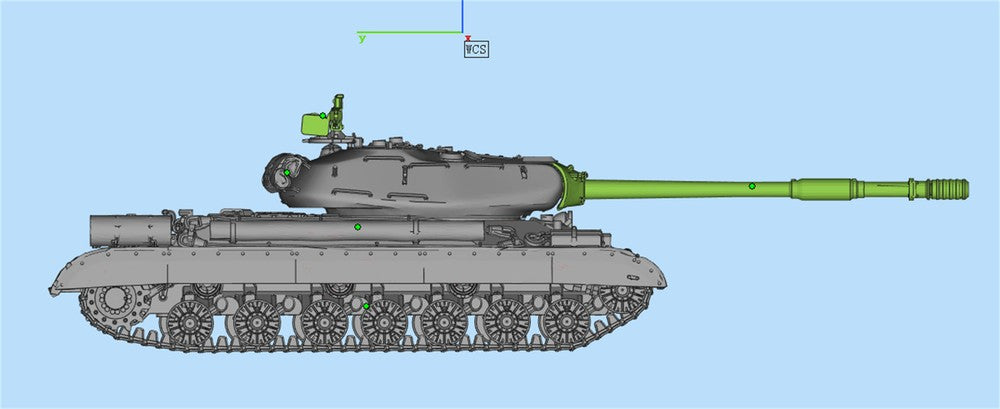 3d Printed 1/35/72 Soviet IS-4 Series/Object 715G Heavy Tank Kit