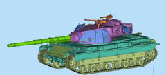 3d Printed 1/35/72 British F-series "Cruise" Super Conqueror Heavy Tank Kit
