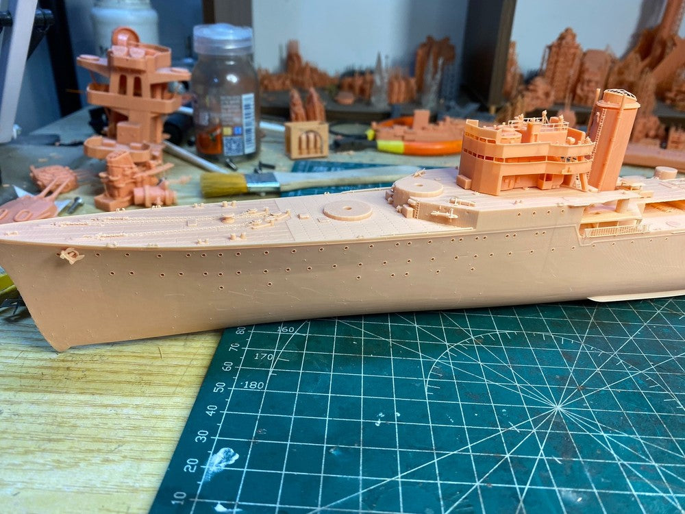 1/350 Military Model Kit France Navy Heavy Cruiser Dupleix(full Hull/waterline)