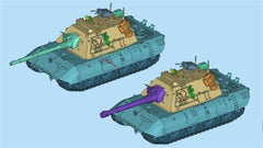 3d Printed 1/35/72 German D-series E-100 Super Heavy Tank "Nemesis" Kit