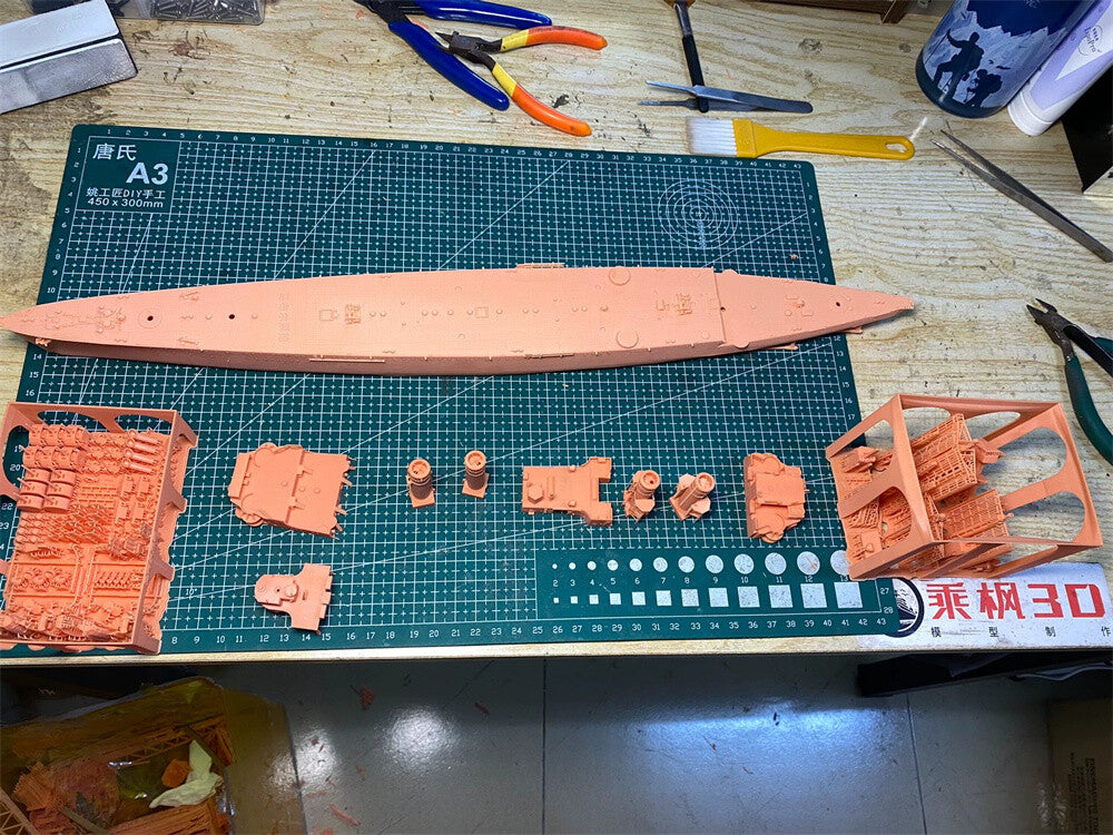 3d Printed Kit 1/350 Uss Marblehead (cl-12) Cruiser(full Hull/waterline)