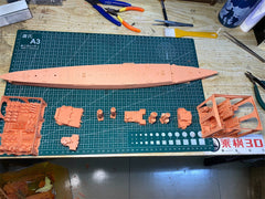 3d Printed Kit 1/350 Uss Marblehead (cl-12) Cruiser(full Hull/waterline)