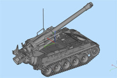 3d Printed 1/72 French AMX 13 F3 AM Self-propelled Gun Kit