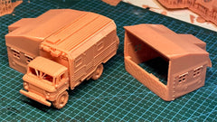 3d Printed 1/72 WWII Soviet Gaz66 Mobile Field Hospital Unpainted Kit