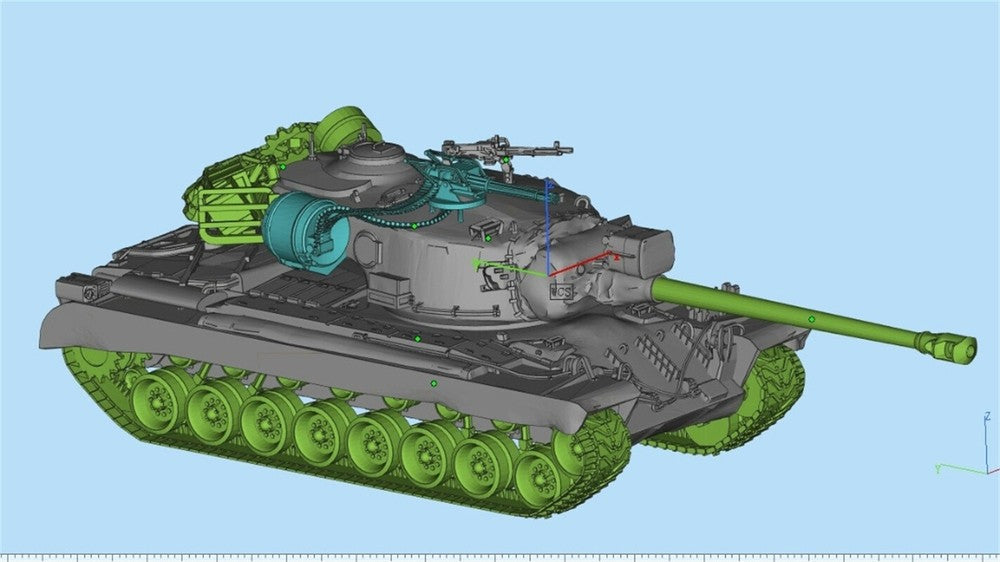 3d Printed 1/35/72 US F-series "Surprise Tool" T30 Heavy Tank Destroyer Kit