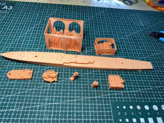 3d Printed 1/700 French Cruiser La Galissonnière(full Hull/waterline)