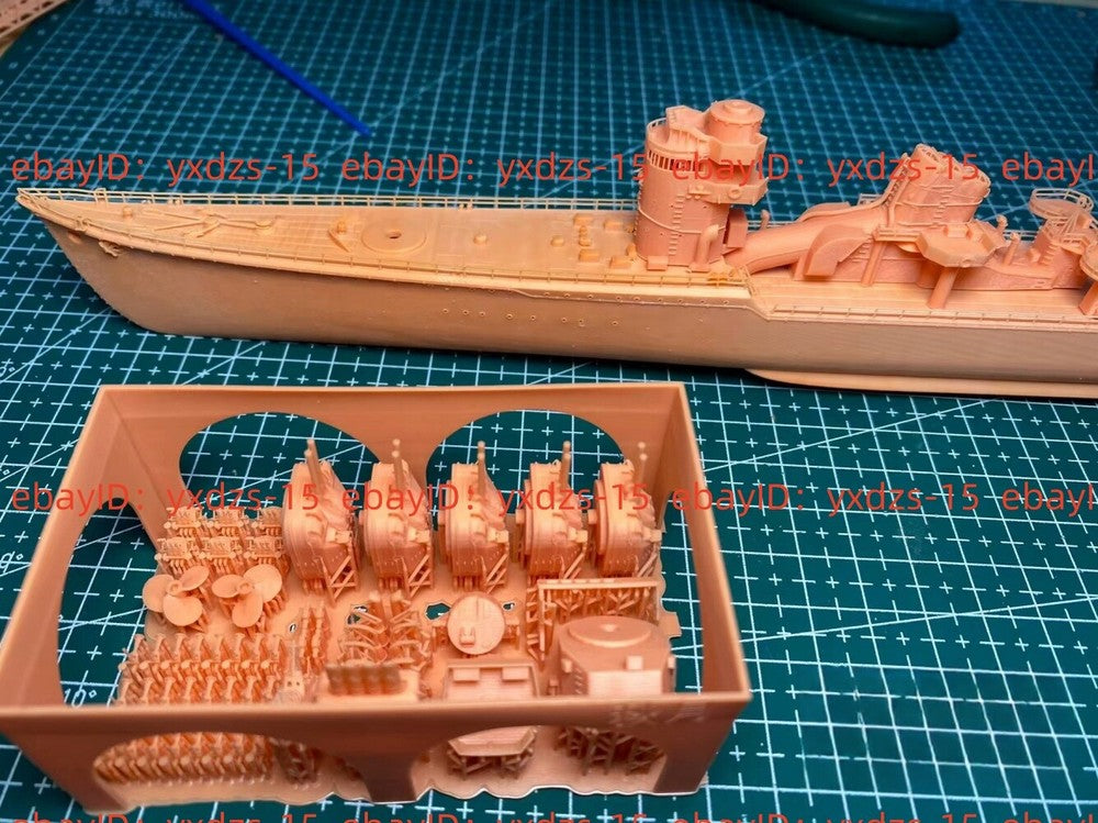 3d Printed 1/350 IJN Akizuki-class destroyer(full Hull/waterline)