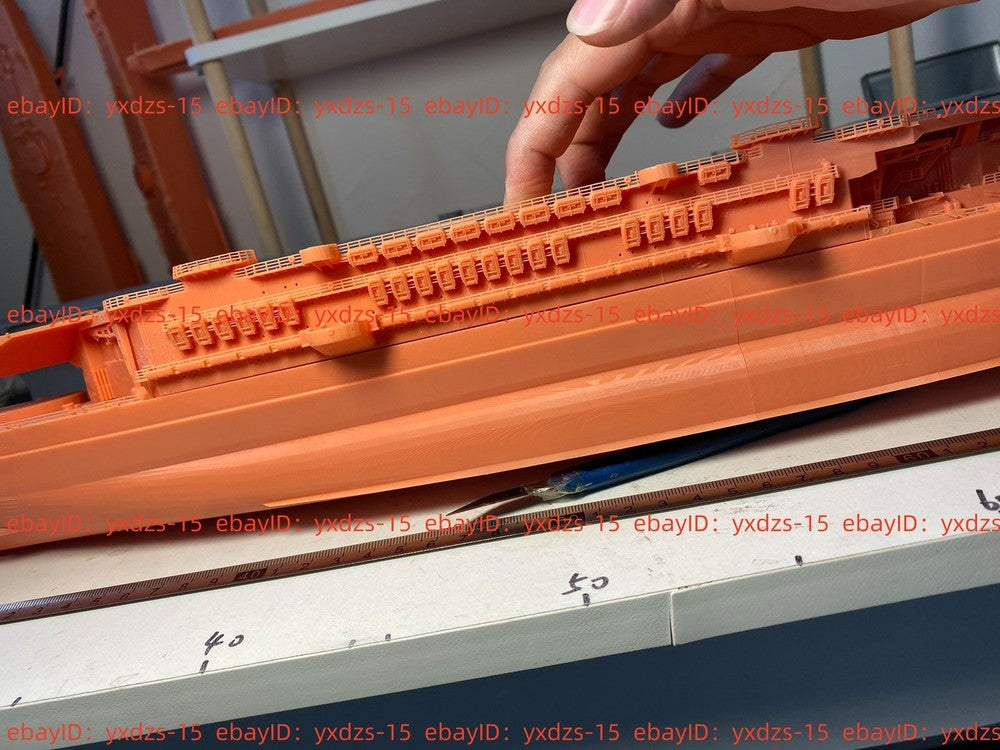 3d Printed Kit 1/350 Uss Battleship Louisiana (full Hull/waterline)