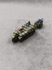 1/35 Half-Track Motorcycle with Ammunition Cart Painted Finished Model