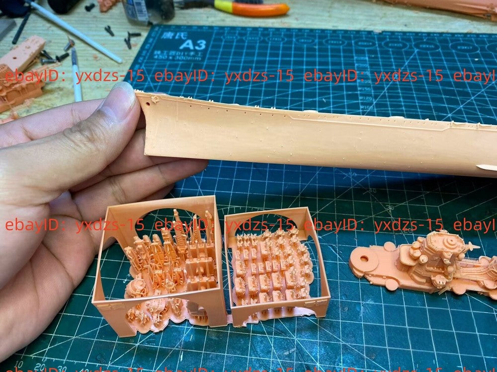 3d Printed 1/700 IJN Cruiser Azuma(full Hull/waterline)