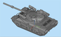 3d Printed 1/35/72 Chinese 122 TM Medium Tank Kit