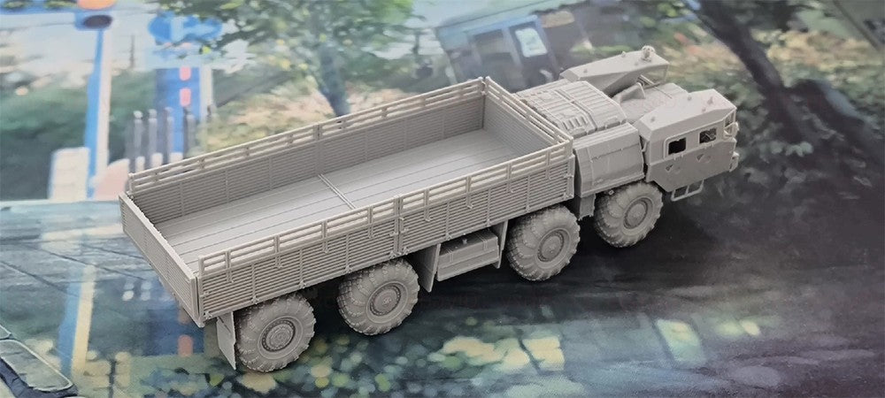 3d Printed 1/72/87 MAZ-7310/7313 Heavy-Duty Truck ﻿Unpainted Kit