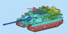 3d Printed 1/35/72 British F-series "Lancelot" FV217 Tank Destroyer Kit